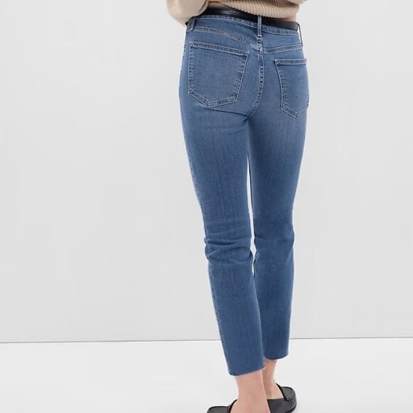 Gap Mid Rise Vintage Slim Jeans with Washwell in Medium Indigo, Size 25 - Picture 2 of 7